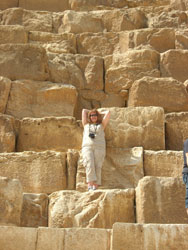 На пирамиде Хеопса